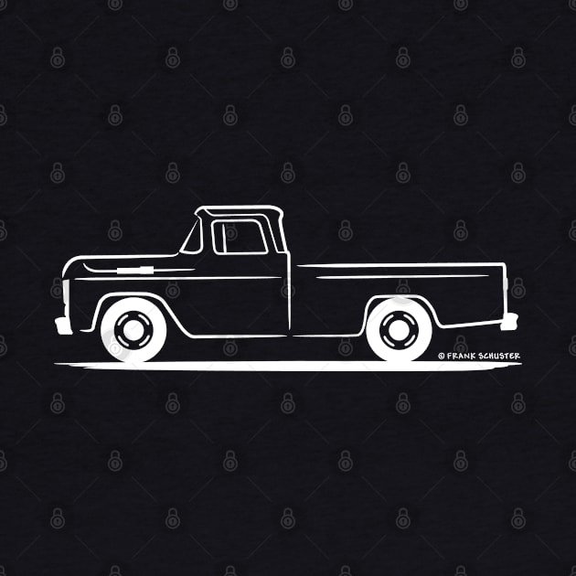 1960 Ford F 150 Pickup Truck White by PauHanaDesign